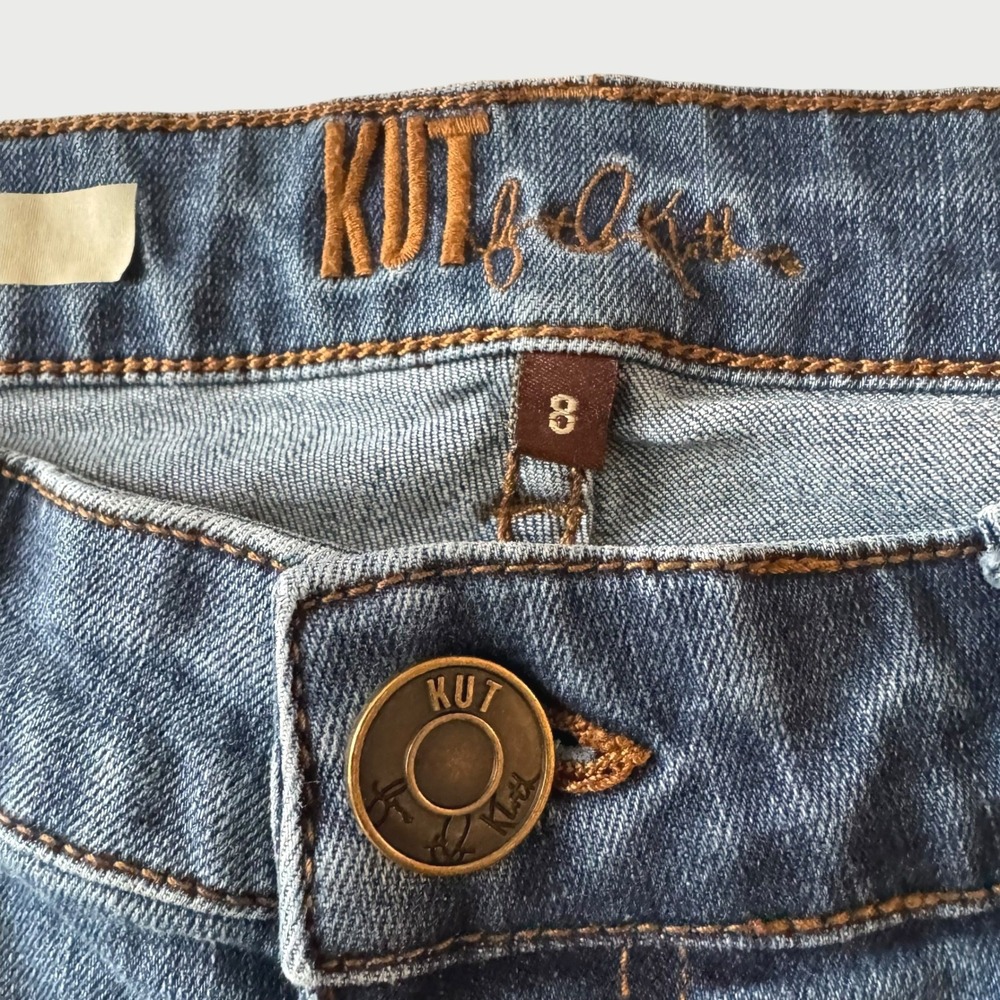 KUT from the Kloth Carrie Boyfriend Jeans Womens 8 Everyday Normcore Minimalist - Picture 2 of 10